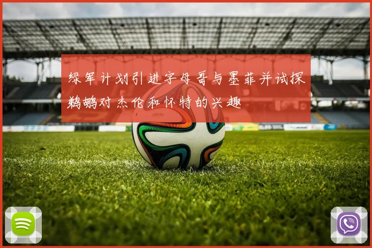 绿军计划引进字母哥与墨菲并试探鹈鹕对杰伦和怀特的兴趣